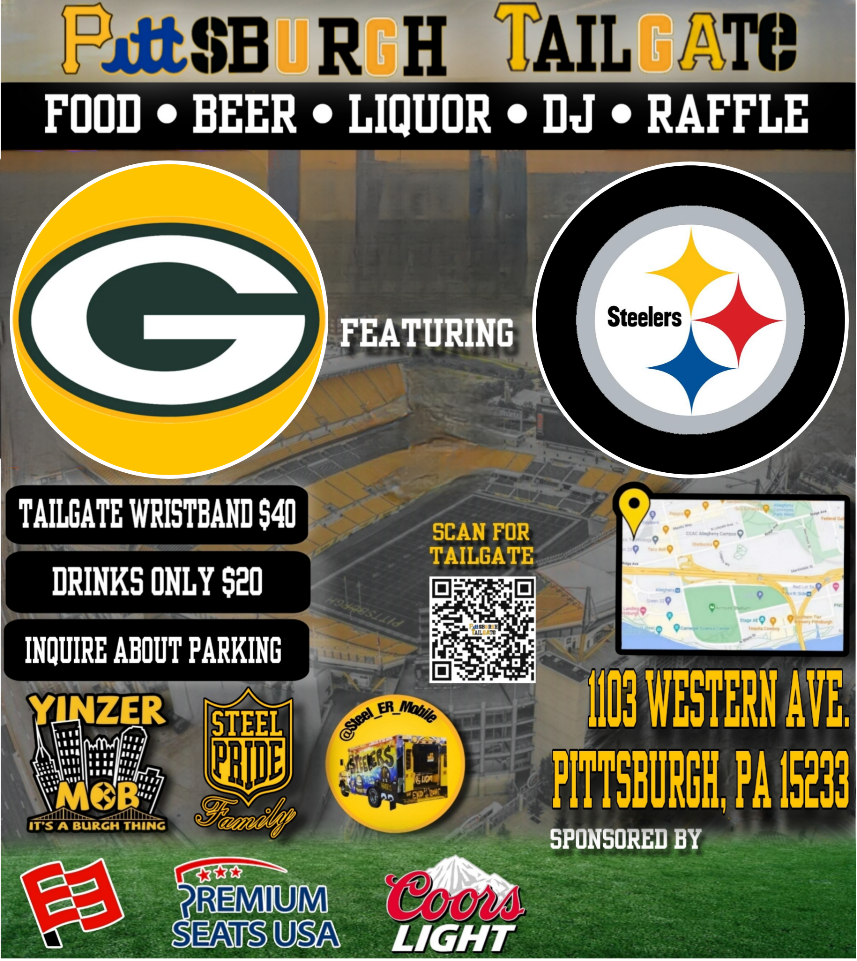 FLYER - Steelers v Packers
